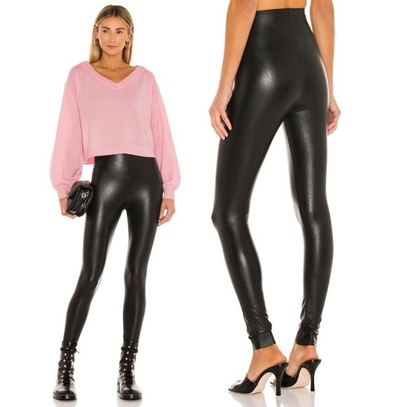 NWT Commando | Perfect Control Faux Leather Legging In Black - Picture 12 of 13